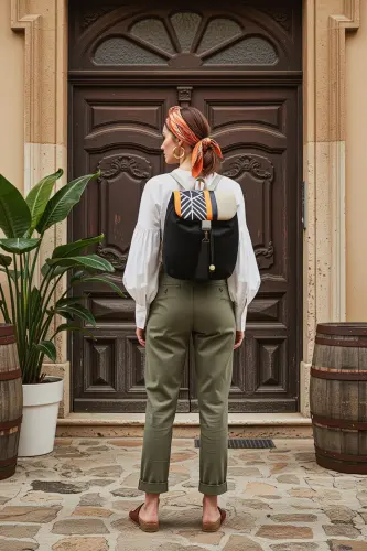 Women's Black Backpack-BlackAztec - AYŞE TEYZE'NIN ÇANTALARI (1)