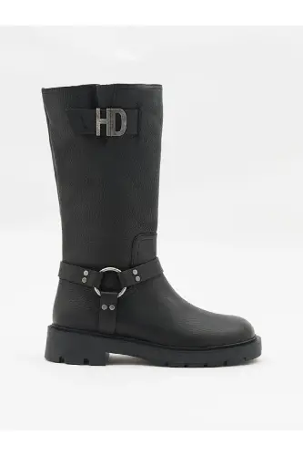 Women's Black Boots NEW SEASON-Harley Davidson MYERSON - 3