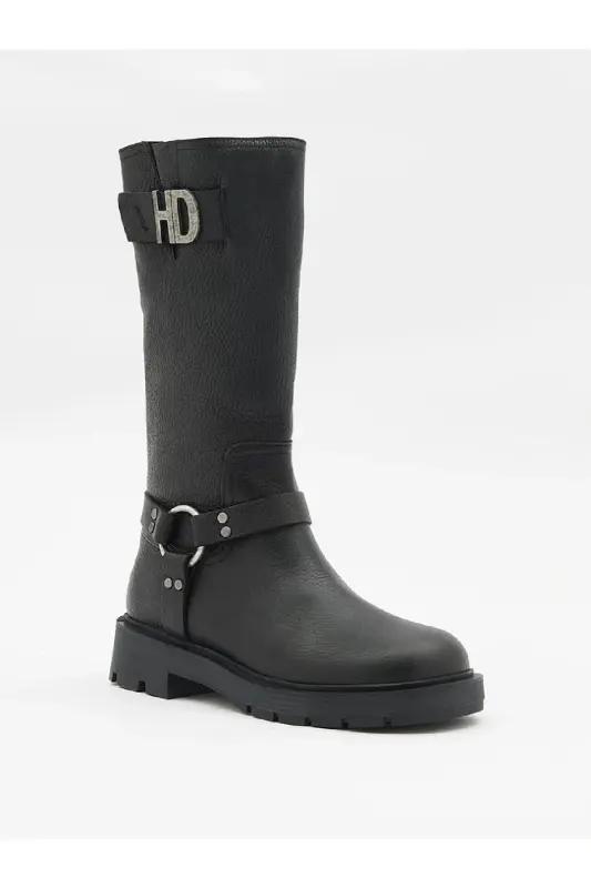 Women's Black Boots NEW SEASON-Harley Davidson MYERSON - 4