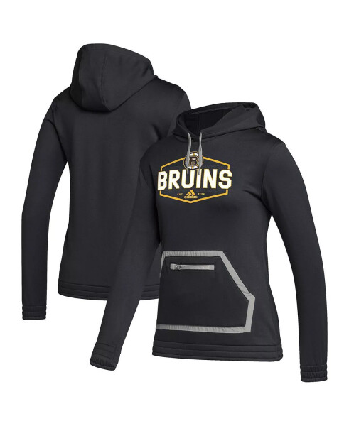 Women's Black Boston Bruins Team Issue Pullover Hoodie Black - 1