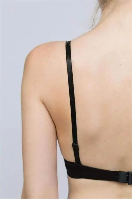 Women's Black Bra Strap 3-Pack Adjustable Non-Slip - 3