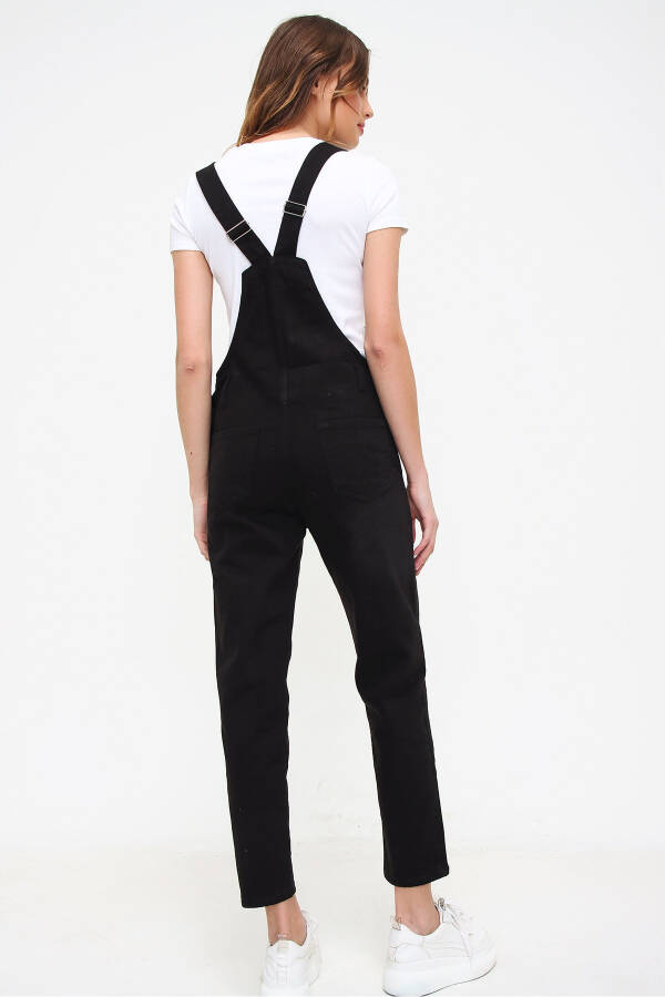 Women's Black Denim Overalls DF-SL1000 - 6