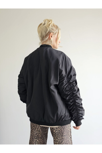 Women's Black Double-Sided Jacket - 6