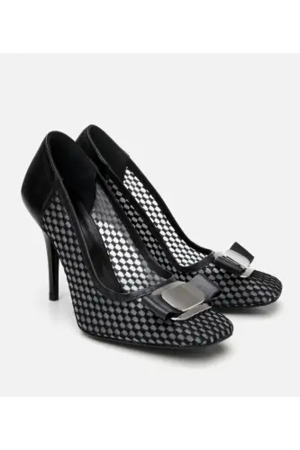 Women's Black Fishnet Stiletto - HOTIÇ (1)