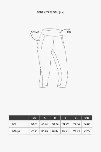 Women's Black High-Waist Shaping Double Pocket Below Knee Capri Leggings - 8