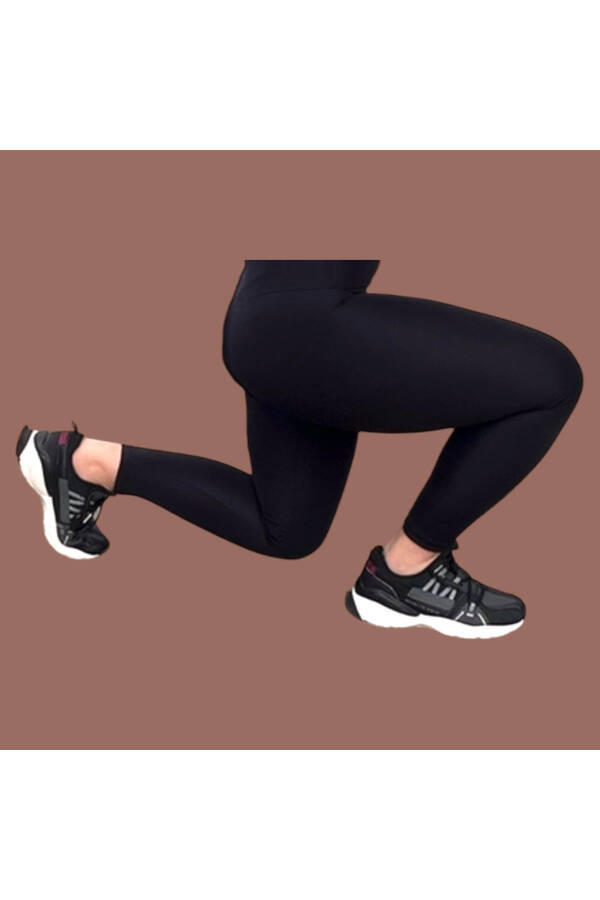 Women's Black High Waist Sport Leggings Shaping - 10