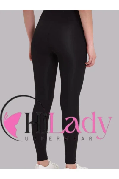 Women's Black High Waist Sport Leggings Shaping - HILADY (1)
