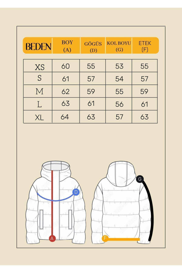 Women's Black Hooded Fleece-Lined Windproof Down Winter Jacket - 16