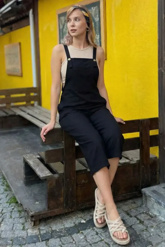 Women's Black Jumpsuit ARM-20K001117 - 7