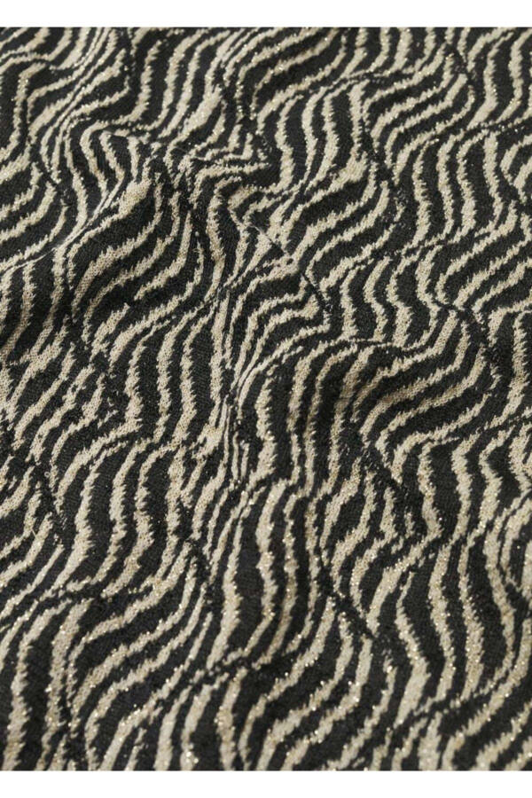 Women's Black Leopard Print Cardigan - 7