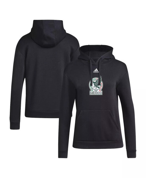 Women's Black Mexico National Team Crest Pullover Hoodie Black - 1