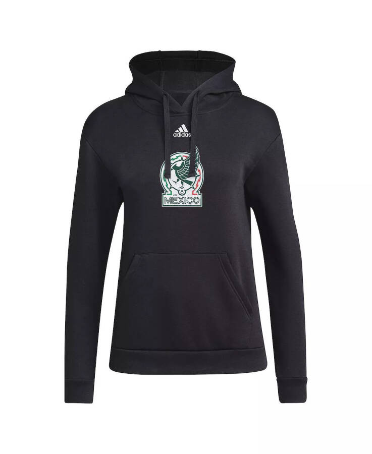 Women's Black Mexico National Team Crest Pullover Hoodie Black - 2