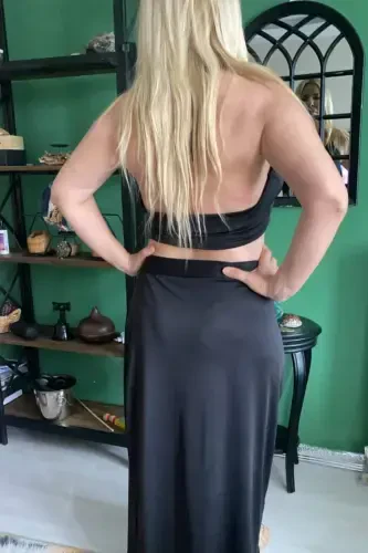 Women's Black Skirted Bustier Suit GLS6300 - 7