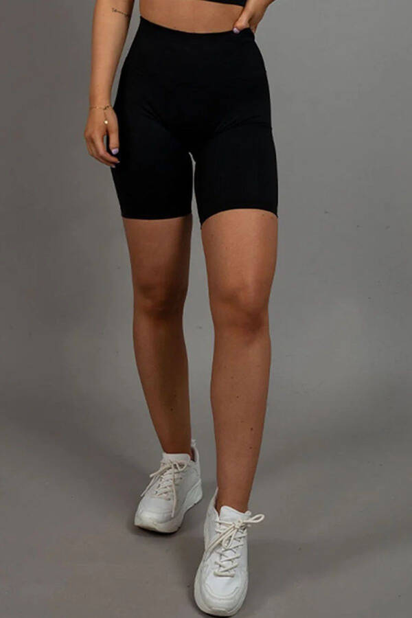 Women's Black Sport Shorts Leggings LD0033 - 3