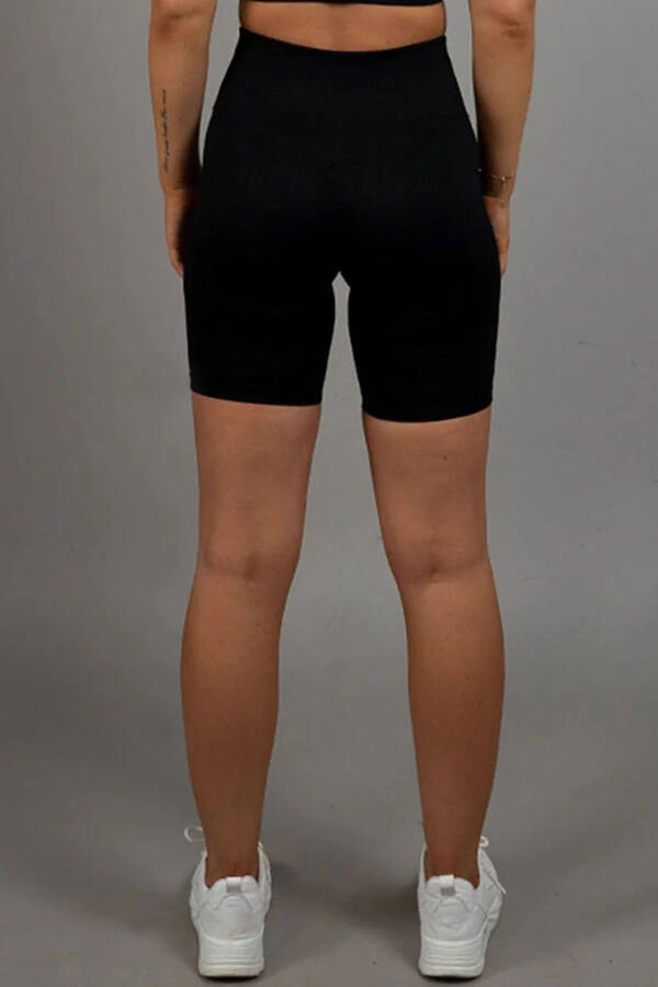 Women's Black Sport Shorts Leggings LD0033 - 4