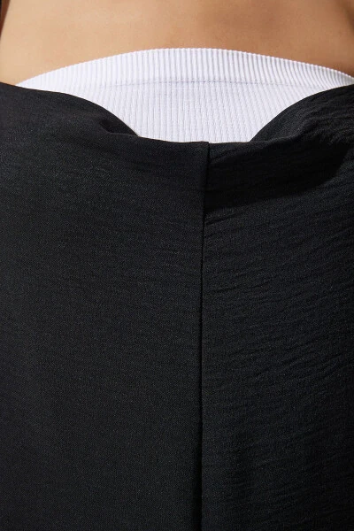 Women's Black Strappy Loose Knit Overalls Jumpsuit BF00095 - 5