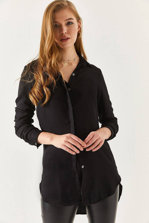 Women's Black Tunic Shirt ARM-19Y001003 - 7