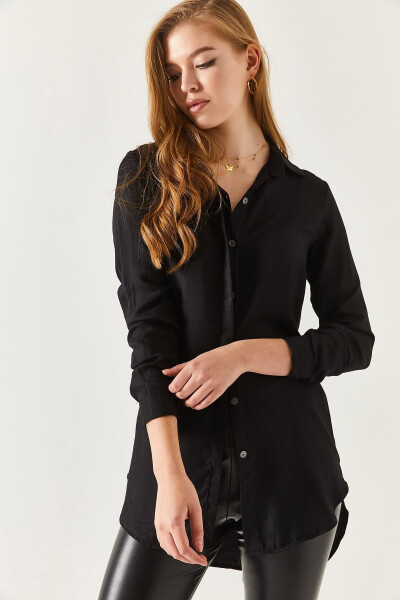 Women's Black Tunic Shirt ARM-19Y001003 - 8