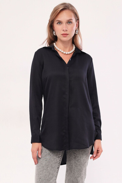 Women's Black Tunic Shirt ARM-19Y001003 - 4