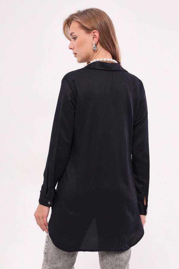 Women's Black Tunic Shirt ARM-19Y001003 - 5