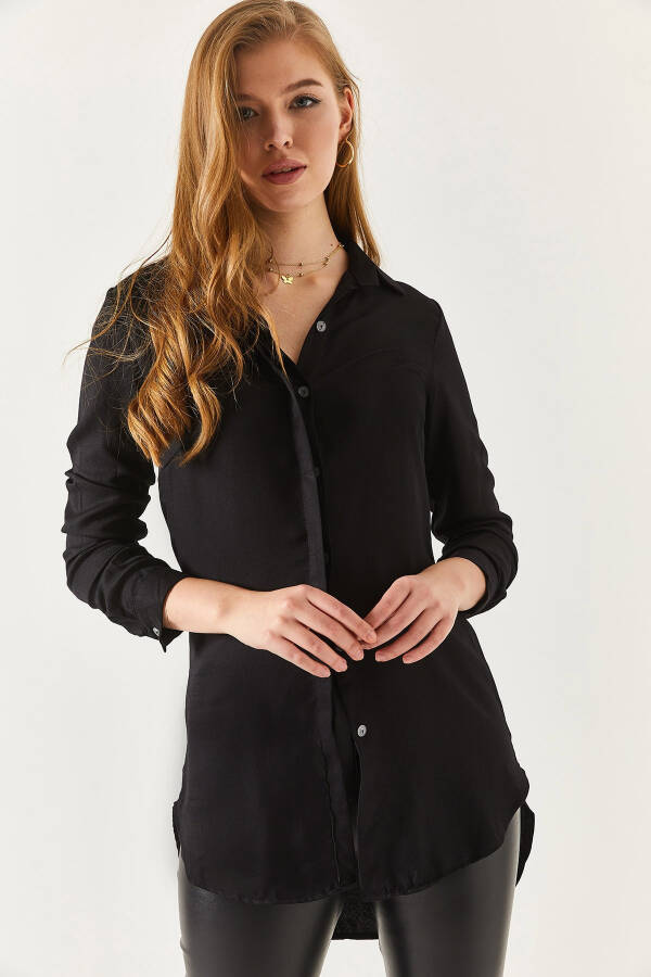 Women's Black Tunic Shirt ARM-19Y001003 - 11