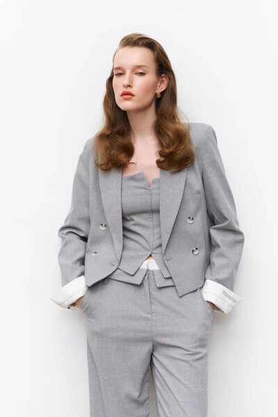 Women's Blazer Jacket Grey 510042 - 7