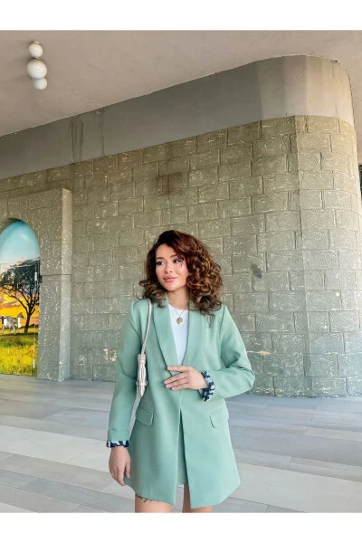 Women's Blazer Jacket Lining Leopard Pattern Detail - HK STYLE