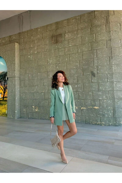 Women's Blazer Jacket Lining Leopard Pattern Detail - HK STYLE (1)