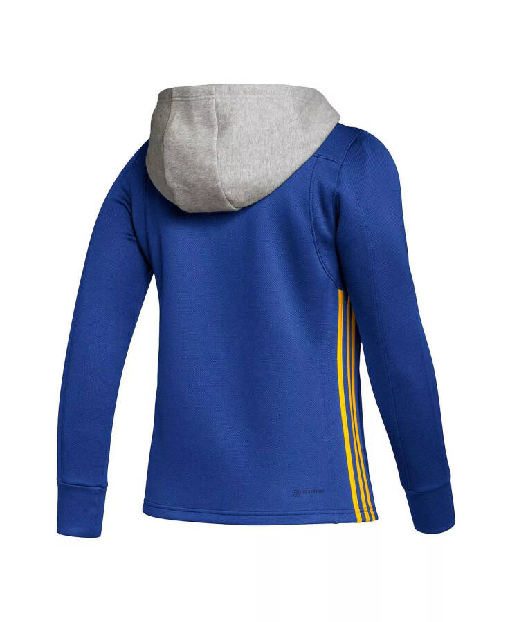 Women's Blue St. Louis Blues Skate Lace Team Pullover Hoodie Blue - 2