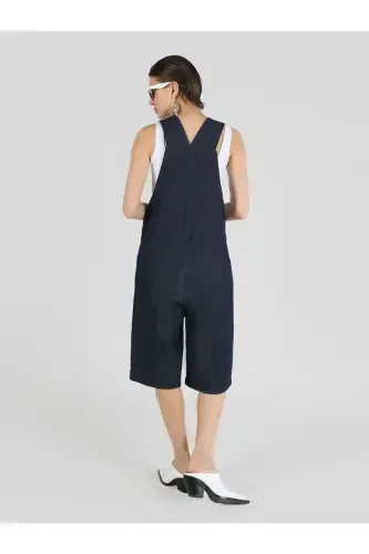 Women's blue, wide leg, regular fit shorts - COLIN’S (1)