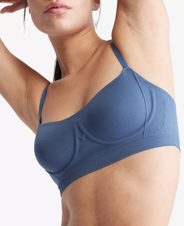 Women's Bonded Flex Balconette Bralette QF6609 Crayon Blue - 3