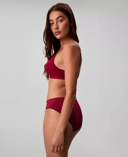 Women's Bonded Flex Bikini Underwear QD3960 - Beet Red - Calvin Klein (1)