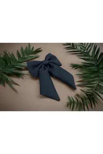 Women's Bow Hair Clip-BLACK - 1
