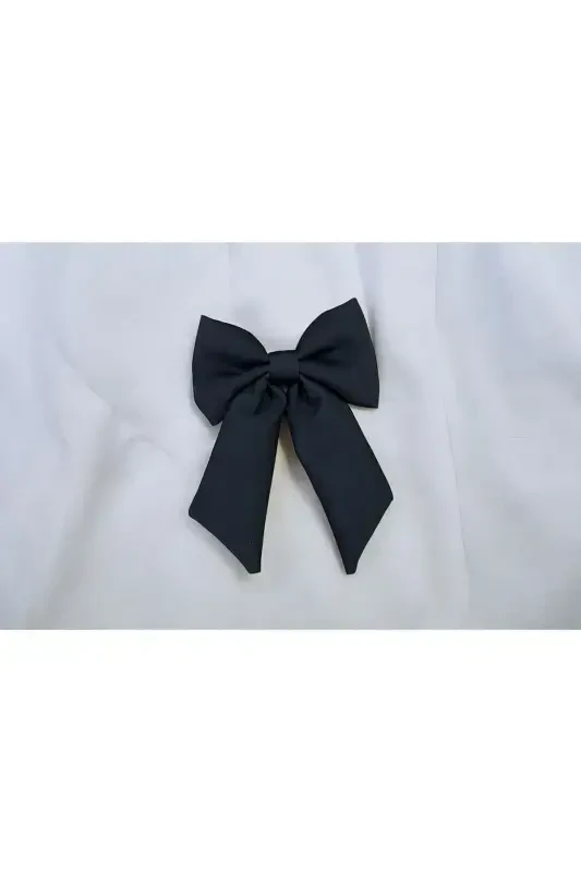 Women's Bow Hair Clip-BLACK - 3