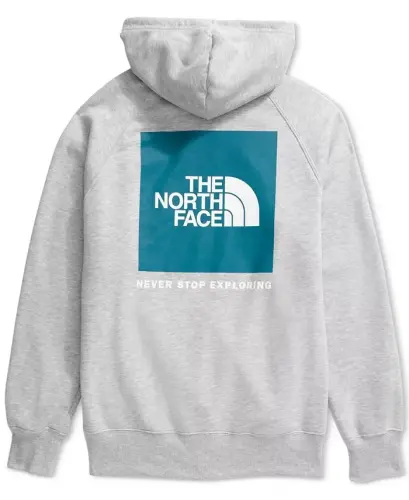 Women's Box NSE Fleece Hoodie-TNF Light Grey Heather - 2