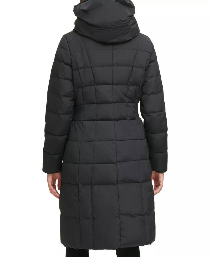 Women's Box-Quilt Down Puffer Coat Black - 3