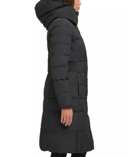 Women's Box-Quilt Down Puffer Coat Black - 4