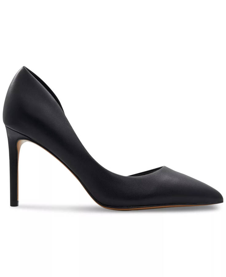 Women's Brandie Pointed-Toe d'Orsay Pumps Black Leather - 2