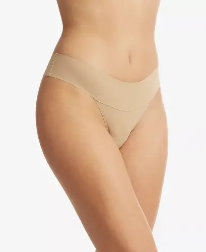 Women's Breathe Natural Thong 3 Pack Underwear, 6J1661B3PK - Taupe - HANKY PANKY (1)