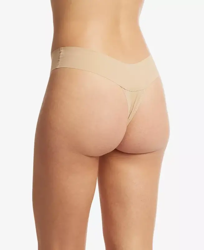 Women's Breathe Natural Thong 3 Pack Underwear, 6J1661B3PK - Taupe - 3