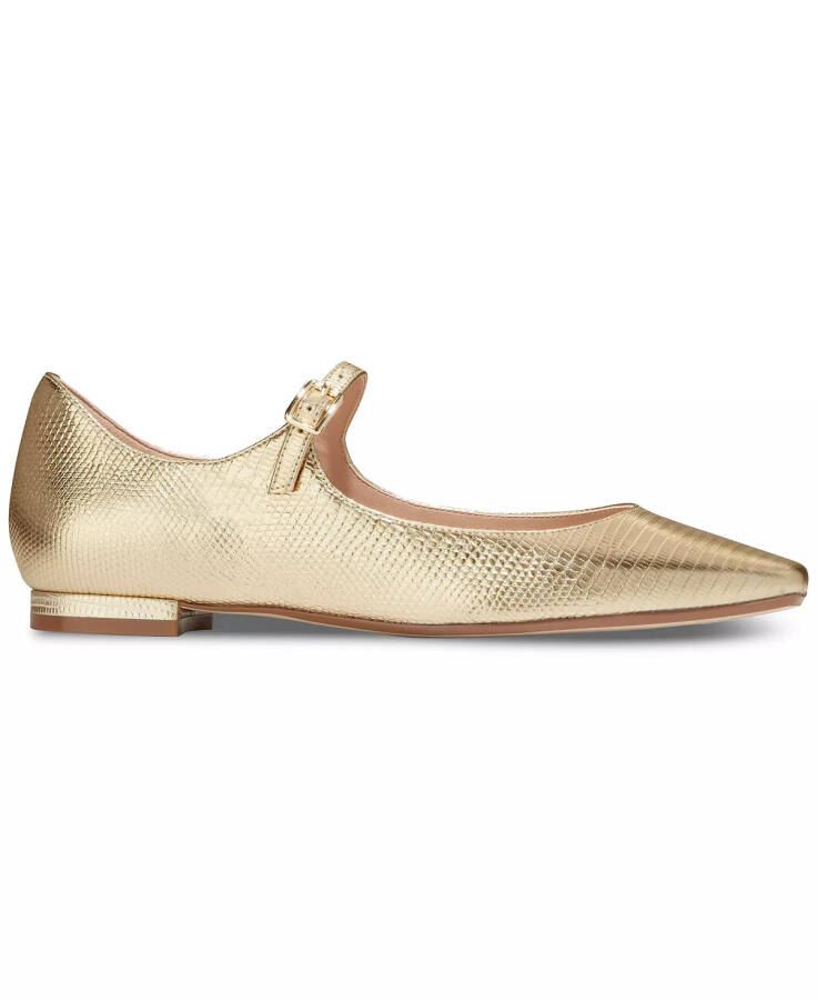 Women's Bridge Mary Jane Ballet Flats Gold Lizard - 2