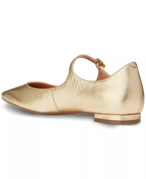 Women's Bridge Mary Jane Ballet Flats Gold Lizard - 3