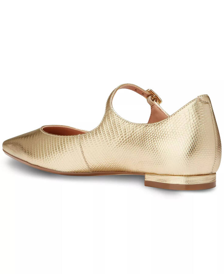 Women's Bridge Mary Jane Ballet Flats Gold Lizard - 3