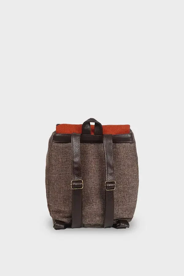Women's Brown Backpack Ksırt04 - 7