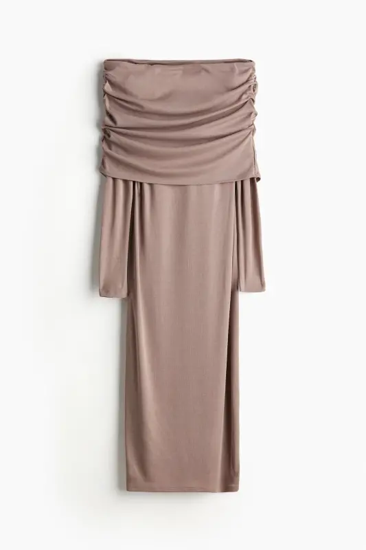 Women's brown strappy dress - H&M