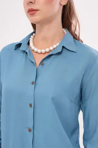 Women's Buzmavi Long Sleeve Plain Shirt ARM-18Y001176 - 4