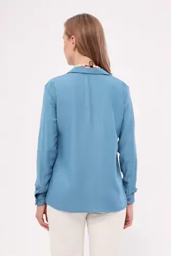 Women's Buzmavi Long Sleeve Plain Shirt ARM-18Y001176 - 5