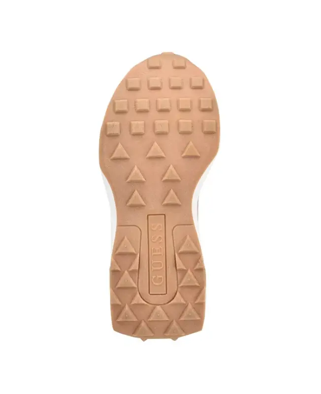 Women's Calebb Chunky Platform Fashion Sneakers - White/Brown Logo - 5