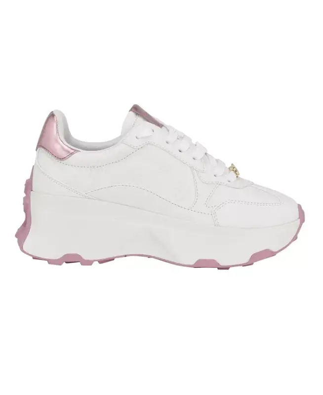 Women's Calebb Chunky Platform Fashion Sneakers - White/Pink - 2