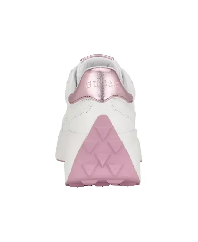 Women's Calebb Chunky Platform Fashion Sneakers - White/Pink - 3